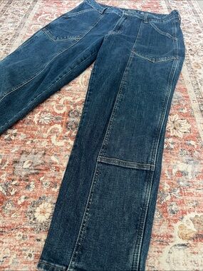 Old Navy Women’s OG High Rise Straight Dark Blue Jeans Secret Smooth Pockets
